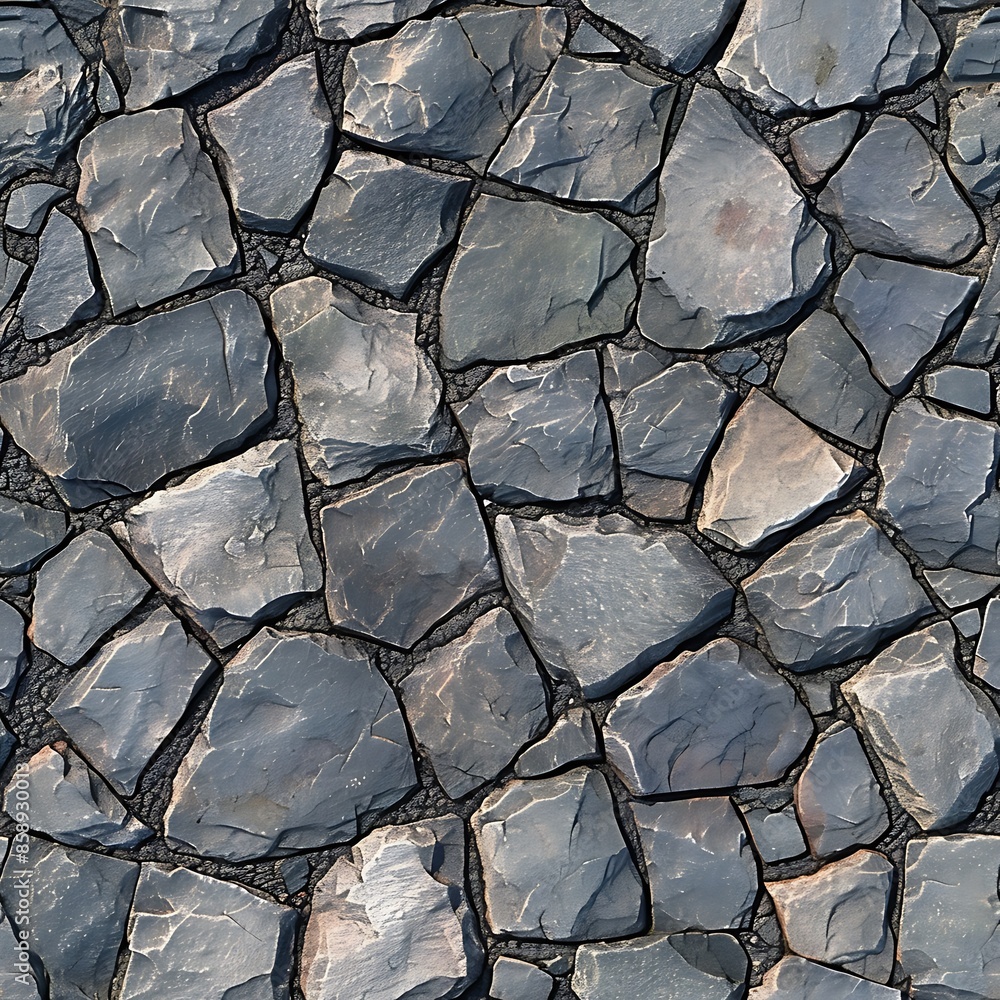 Aerial View Slate Stone Pavement Aerial View Slate Stone Pavement