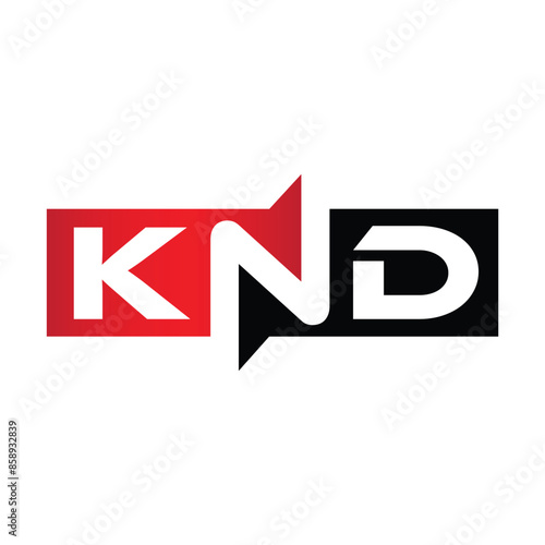 Wallpaper Mural KND Monogram Initial Letters Logo Torontodigital.ca