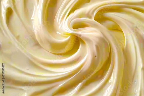 A close up of whipped cream. photo
