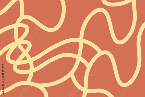 Abstract line wallpaper. Abstract vector. Simplicity. Backdrop. Gift wrap.Postcard. Graphic design. Multicolour. Fabric. Decorative. Yellow and brown colours. Wave pattern. Ornament. Dynamic. 