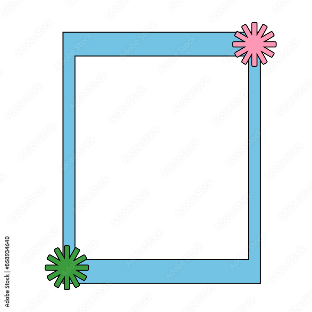 Obraz premium Colorful Retro Frame