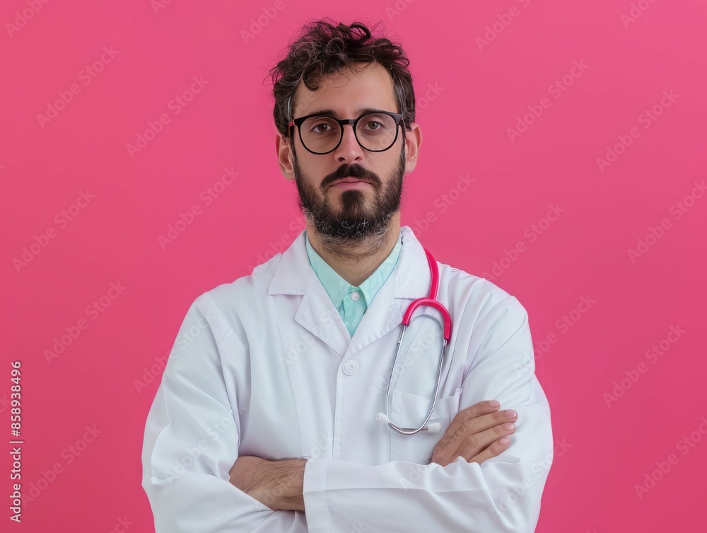 Portrait of a Doctor with a Serious Expression. Portrait of a Doctor with a Serious Expression.