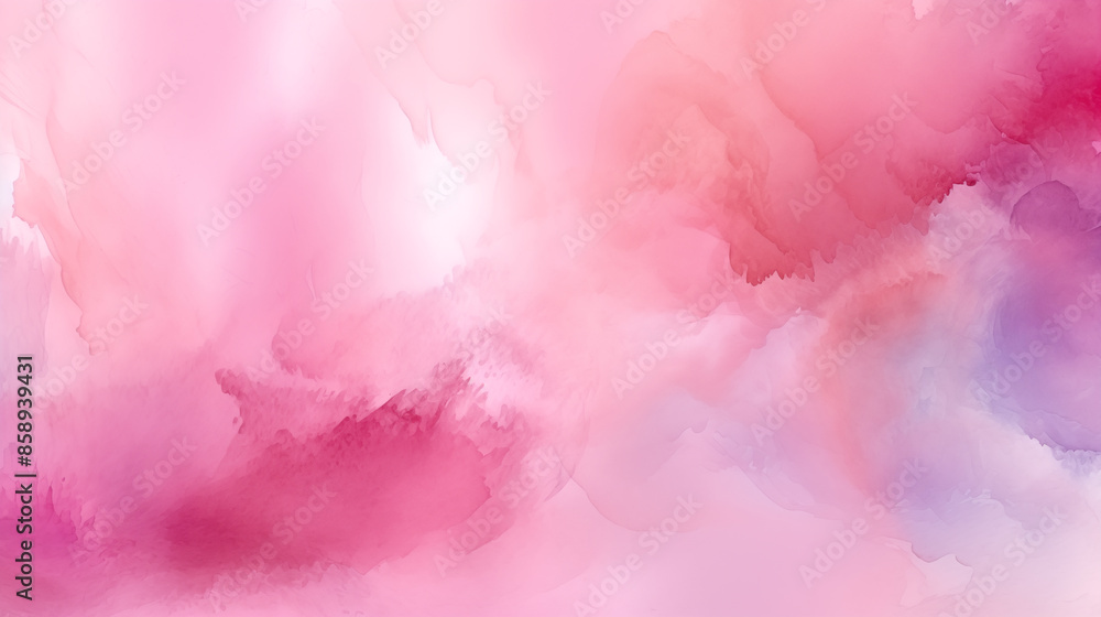 Fototapeta premium Pink watercolor. Colorful multicolored art painting texture. Abstract painting with vibrant colors