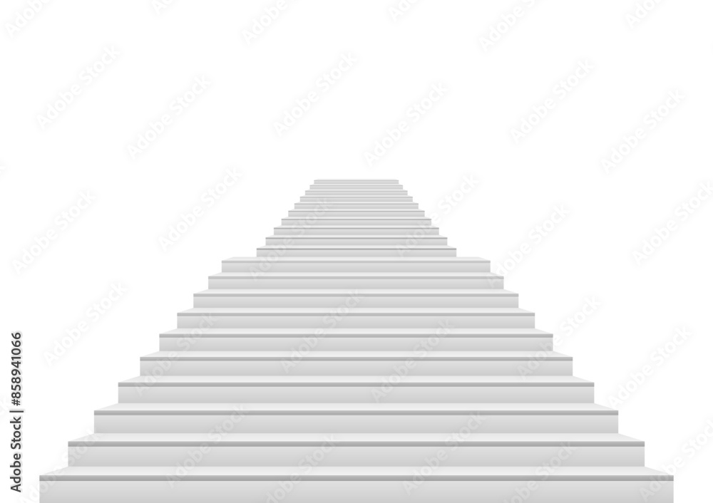Stair or Staircase. Vector Illustration Isolated on White Background. Stair or Staircase. Vector Illustration Isolated on White Background.
