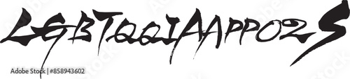 筆文字　LGBTQQIAAPPO2S
