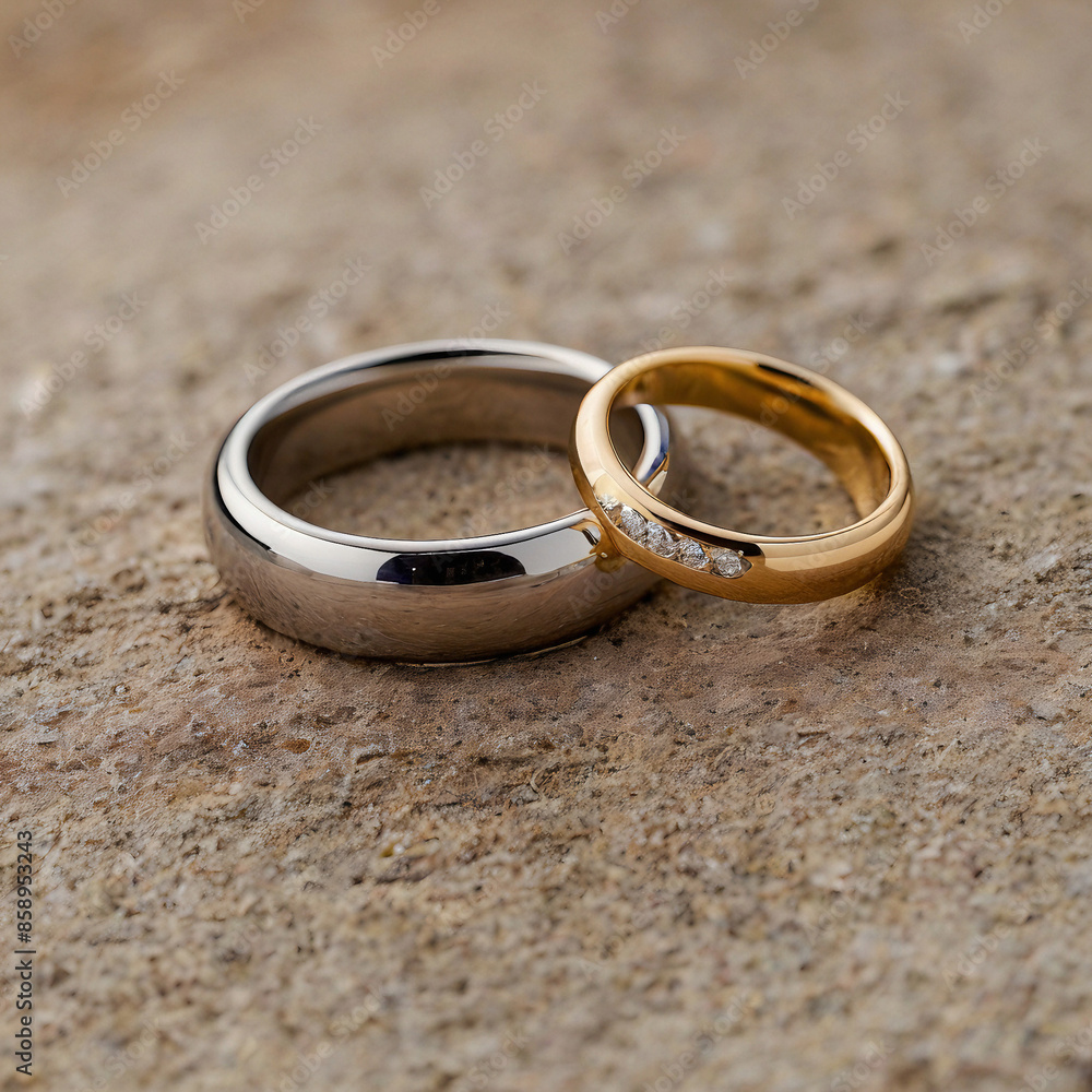 wedding rings on the table wedding rings on the table