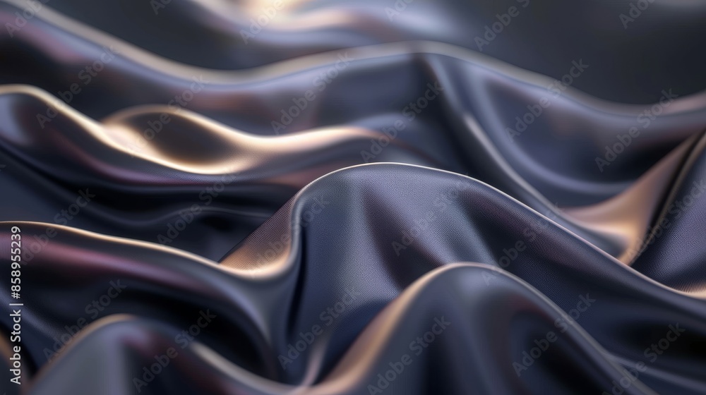 Obraz premium Abstract Texture of Draped Smooth Satin Fabric