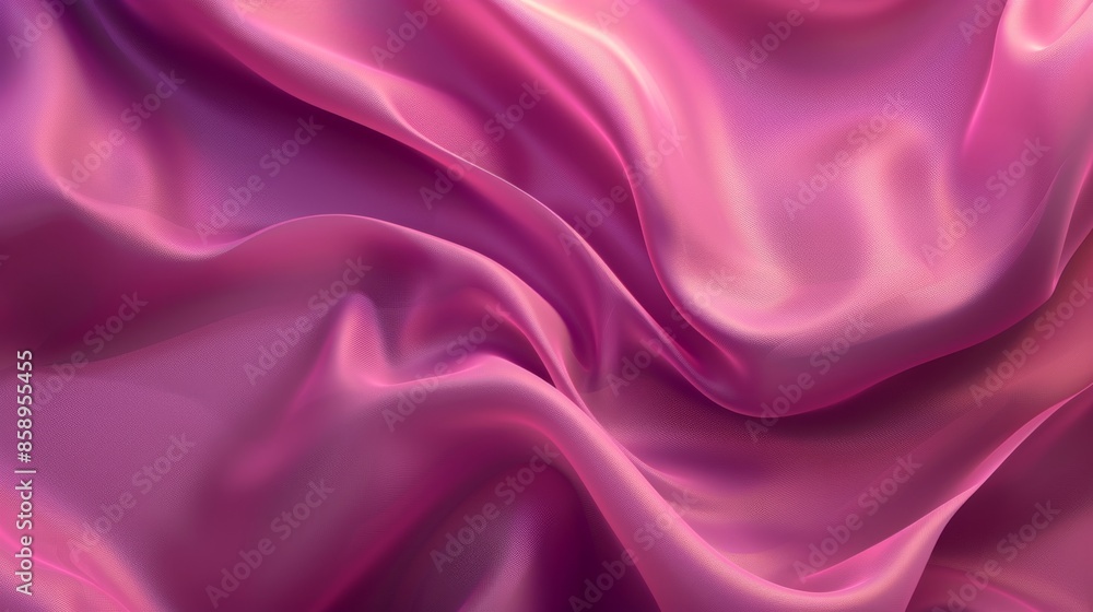 Obraz premium Pink Satin Drapery - A Smooth and Elegant Fabric