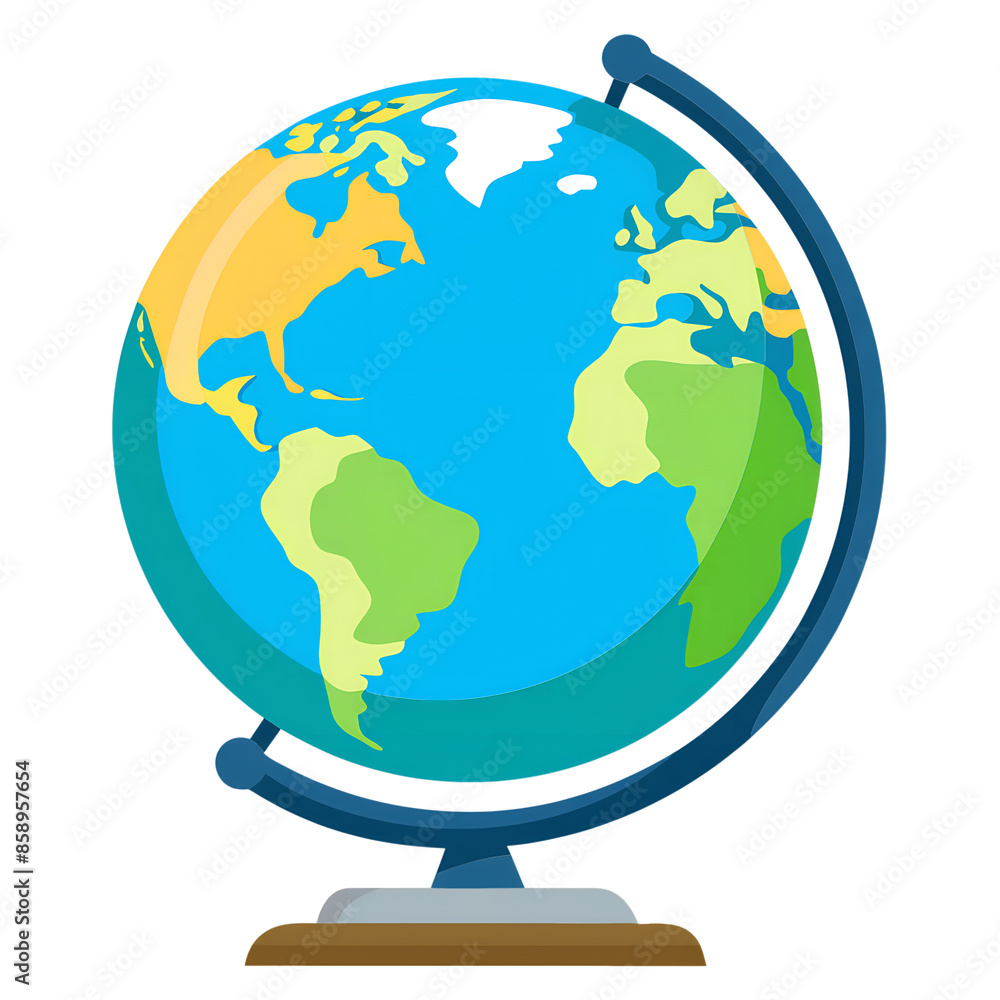Vector Art Style Illustration of a globe Vector Art Style Illustration of a globe