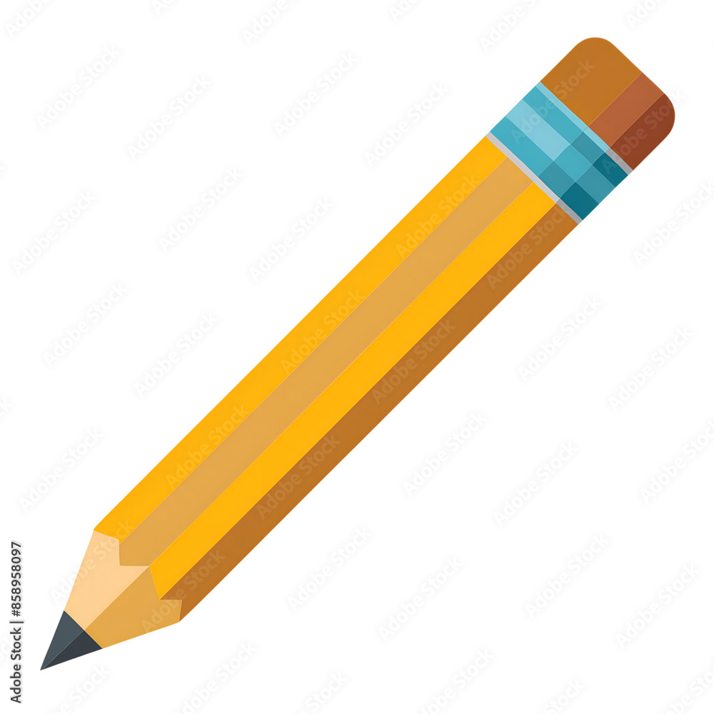 Vector Art Style Illustration of a Pencil Vector Art Style Illustration of a Pencil