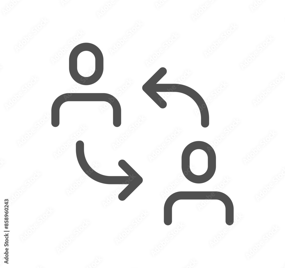 Team work related icon outline and linear vector.
Team work related icon outline and linear vector.