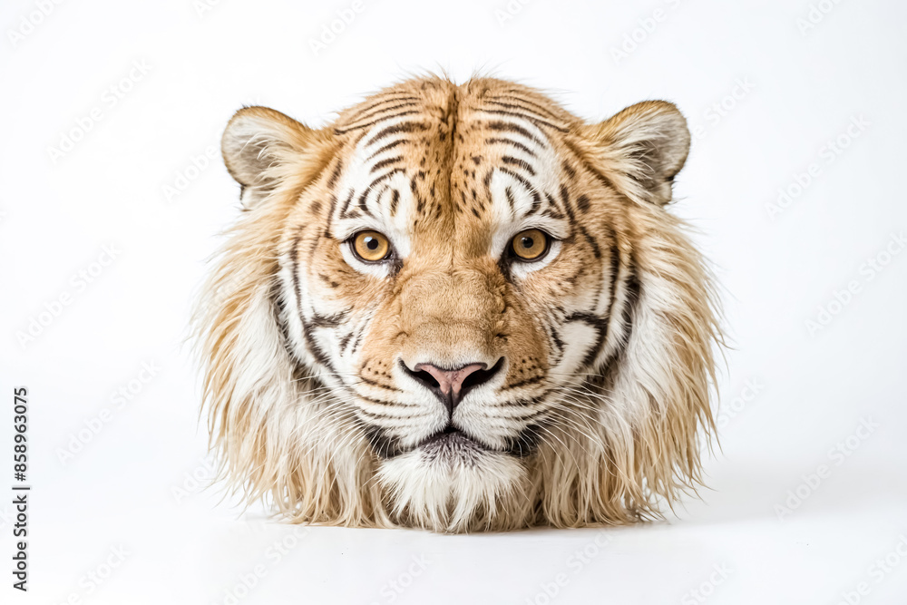 Obraz premium Close-Up Portrait of a Tiger's Face