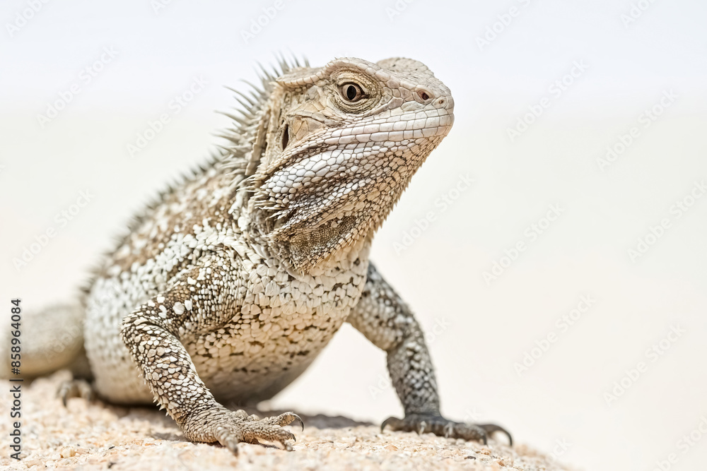 Obraz premium Close-up of a Galapagos Lava Lizard