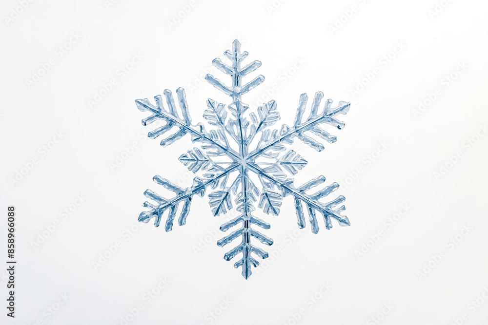 Blue Snowflake Isolated On White Background Blue Snowflake Isolated On White Background