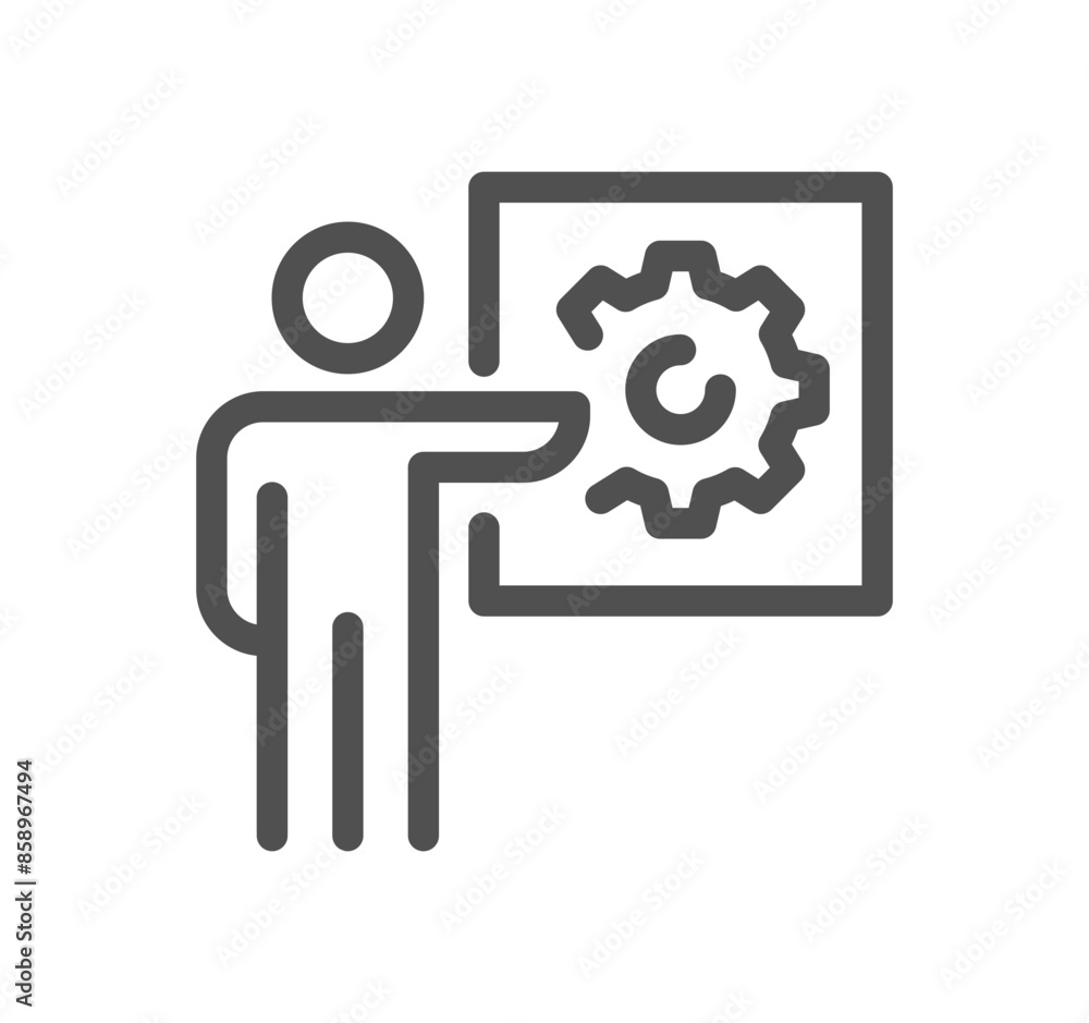 Engineering related icon outline and linear vector.	
