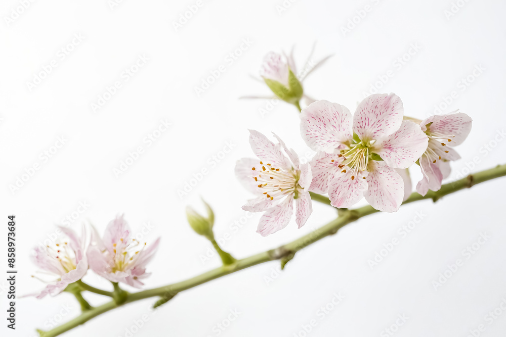 Obraz premium Delicate Pink Cherry Blossom Branch