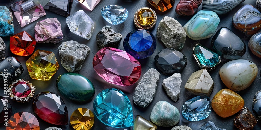 Obraz premium Colourful bright stones