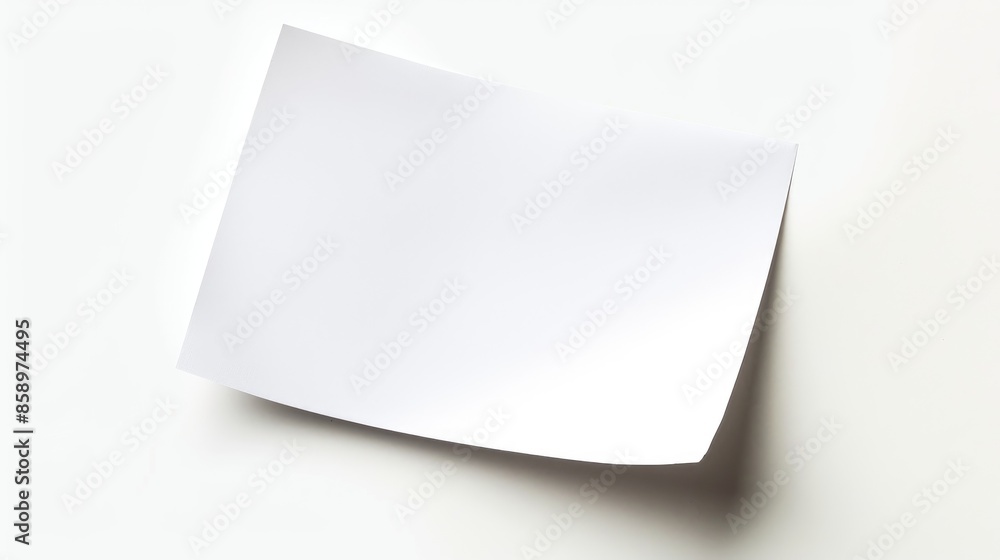 White paper blank isolated White paper blank isolated