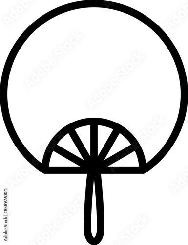Traditional Hand Fan Icon