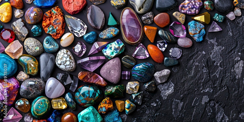 Colourful bright stones Colourful bright stones