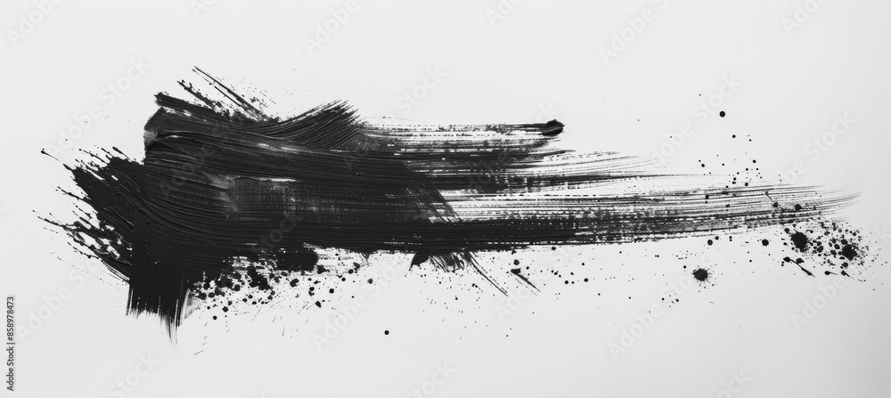 Abstract Black and White Ink Stroke Background. Abstract Black and White Ink Stroke Background.