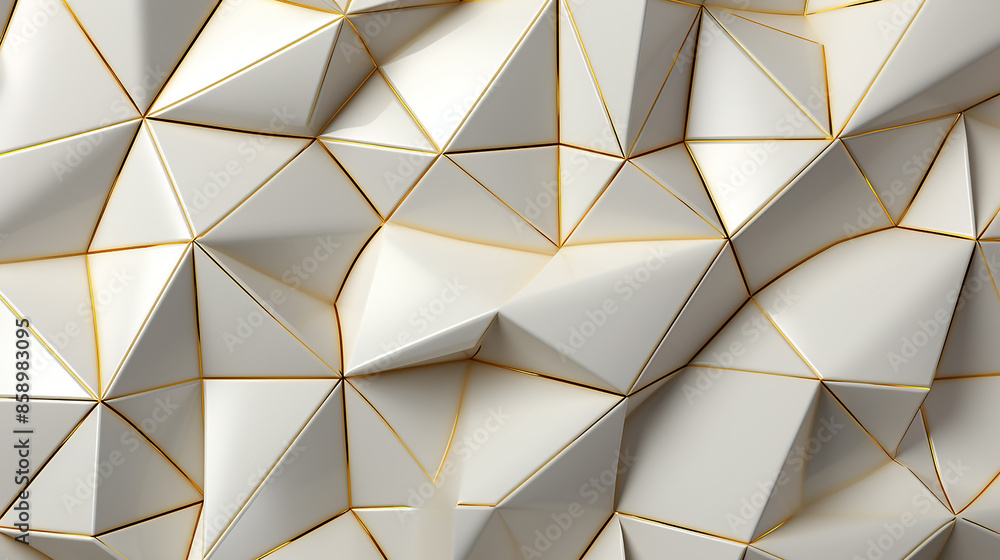 Matt gold and white metallic abstract luxury geometric mosaic title texture pattern triangular grid material map for 3D modelling Matt gold and white metallic abstract luxury geometric mosaic title texture pattern triangular grid material map for 3D modelling