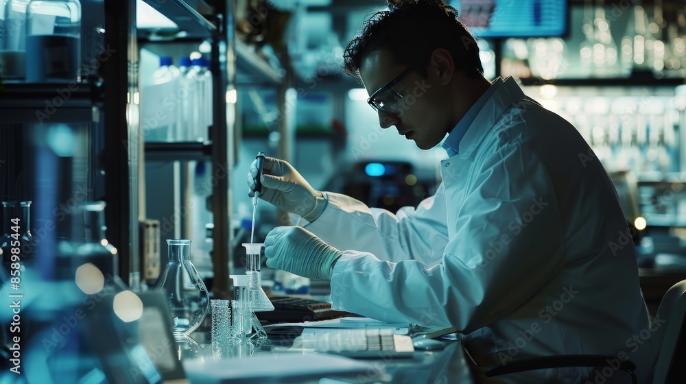 Picture a scientist in a cutting-edge lab using quantum computers to solve complex problems that were previously unsolvable, pushing the boundaries of possible. Picture a scientist in a cutting-edge lab using quantum computers to solve complex problems that were previously unsolvable, pushing the boundaries of possible.