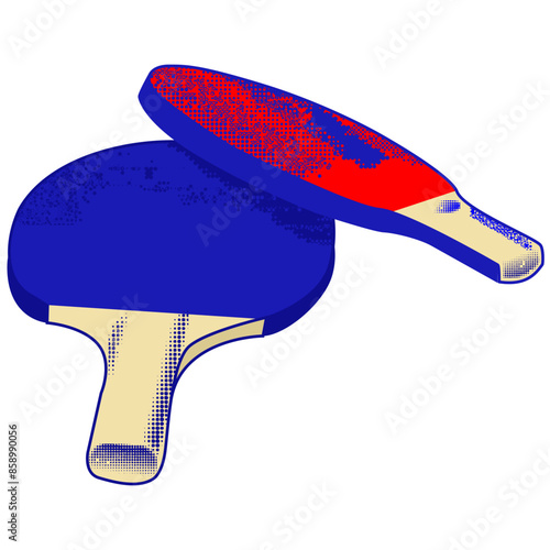illustration of a table tennis racket