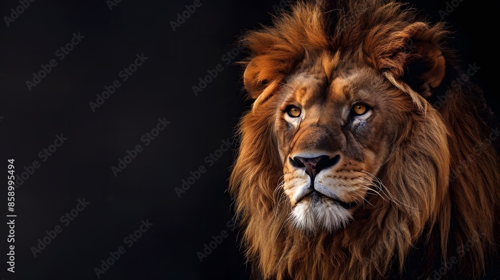 artistic lion on black background. artistic lion on black background.