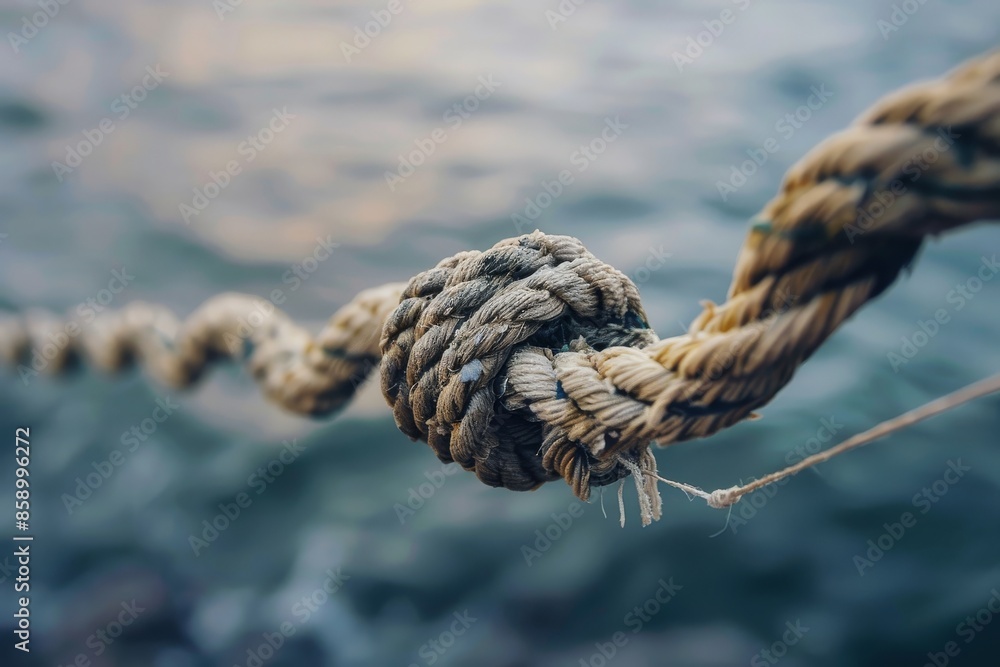 strong knot tied by a rope strong knot tied by a rope