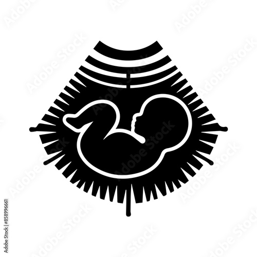 Baby Sonogram Diagram Clipart