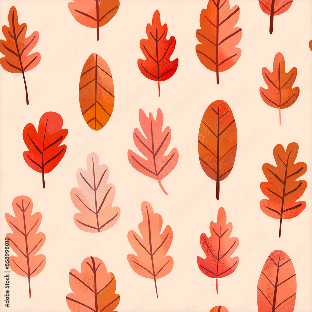 Experience the harmonious blend of nature's artistry with this seamless pattern of watercolor oak leaves. Experience the harmonious blend of nature's artistry with this seamless pattern of watercolor oak leaves.