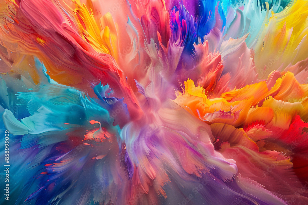 A canvas drenched in a vibrant spectrum of colors, where fluid bursts of joy create a mesmerizing, boundless visual feast, capturing the essence of uninhibited creativity. A canvas drenched in a vibrant spectrum of colors, where fluid bursts of joy create a mesmerizing, boundless visual feast, capturing the essence of uninhibited creativity.