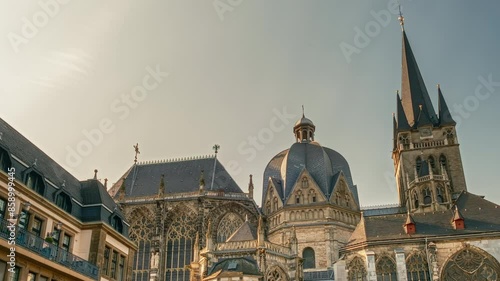 Aachen Cathedral Hyperlapse: Dynamic Day Journey in Germany