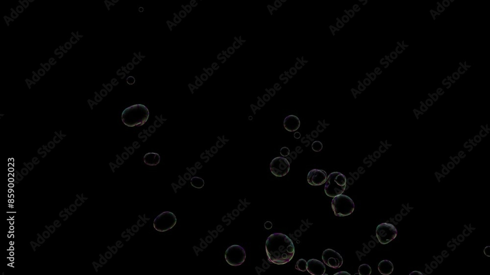 realistic bubble float animation black background realistic bubble float animation black background