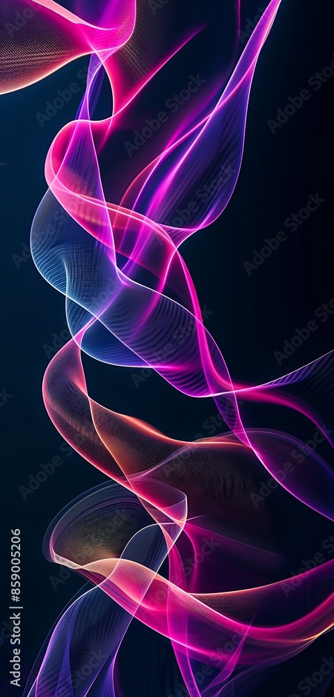 Naklejka premium Colorful Pastel Lines iPhone Background