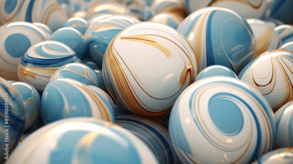 Obraz premium colorful waves abstract background in 3d render.AI generated