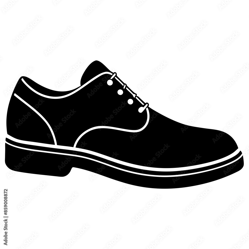 Shoes Icon silhouette vector illustration. Shoes Icon silhouette vector illustration.