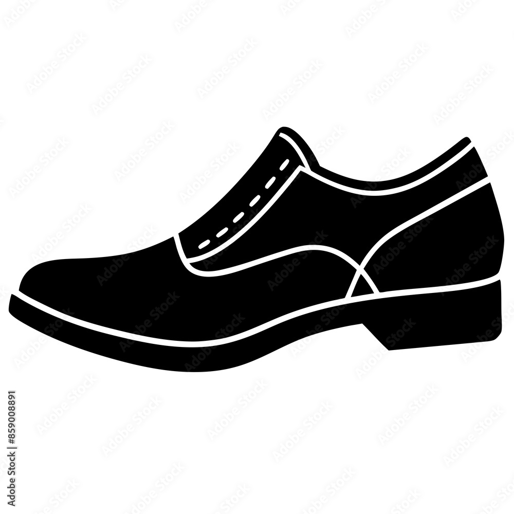 Shoes Icon silhouette vector illustration. Shoes Icon silhouette vector illustration.