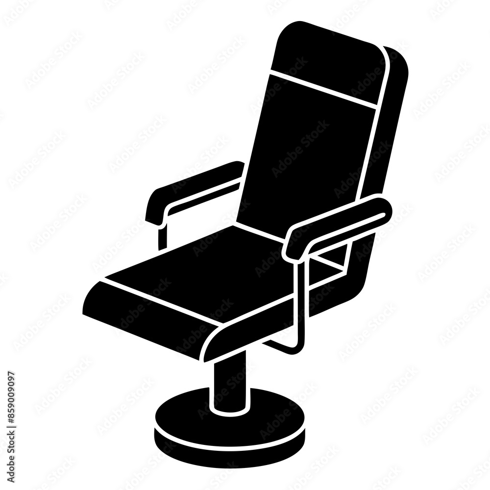 Medical chair icon vector design illustration. Medical chair icon vector design illustration.