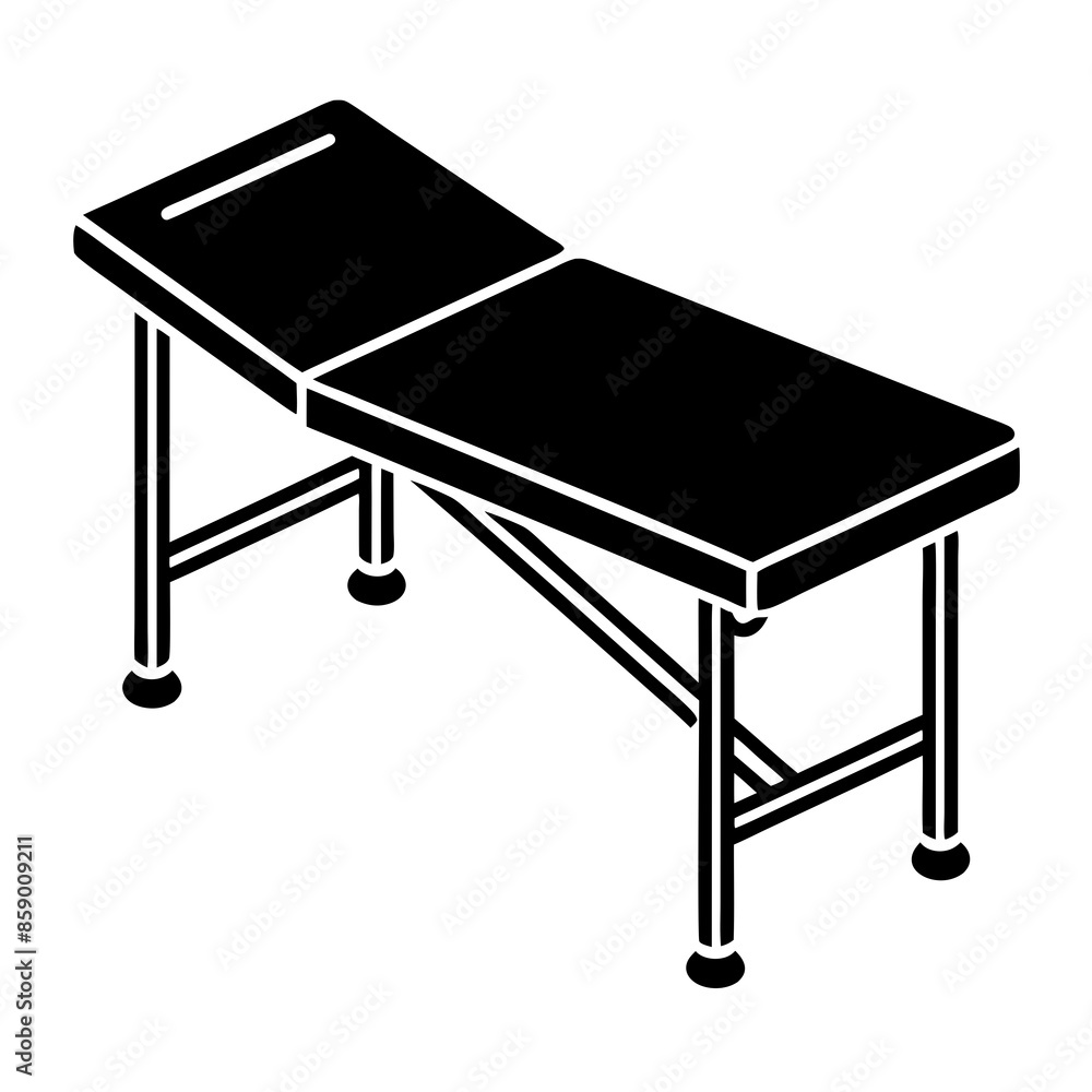 Examining table icon vector design illustration.