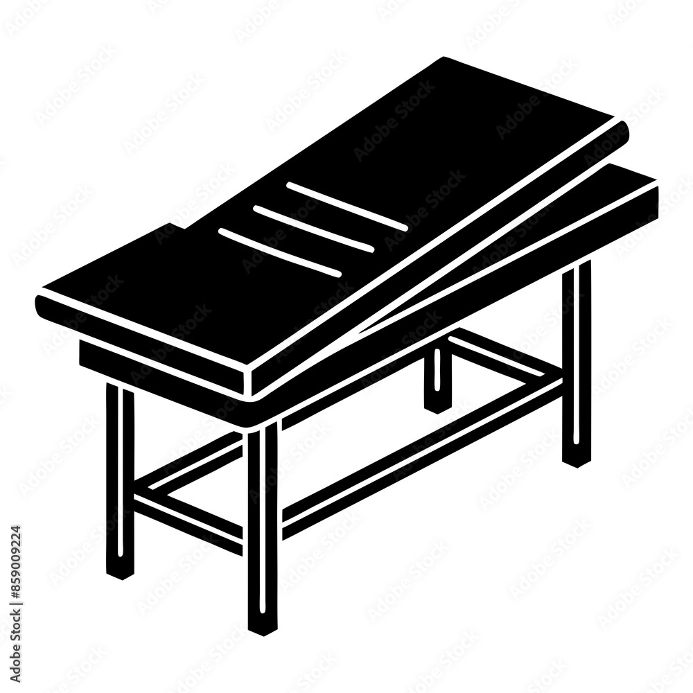 Examining table icon vector design illustration. Examining table icon vector design illustration.