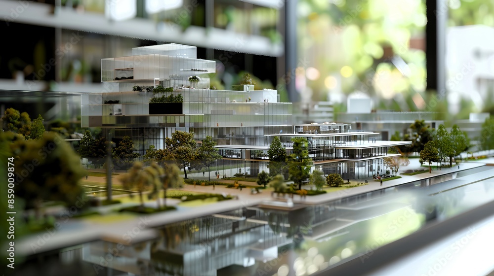 Fototapeta premium Modern Architectural Scale Model