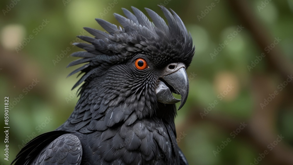 Fototapeta premium Majestic Black Cockatoo