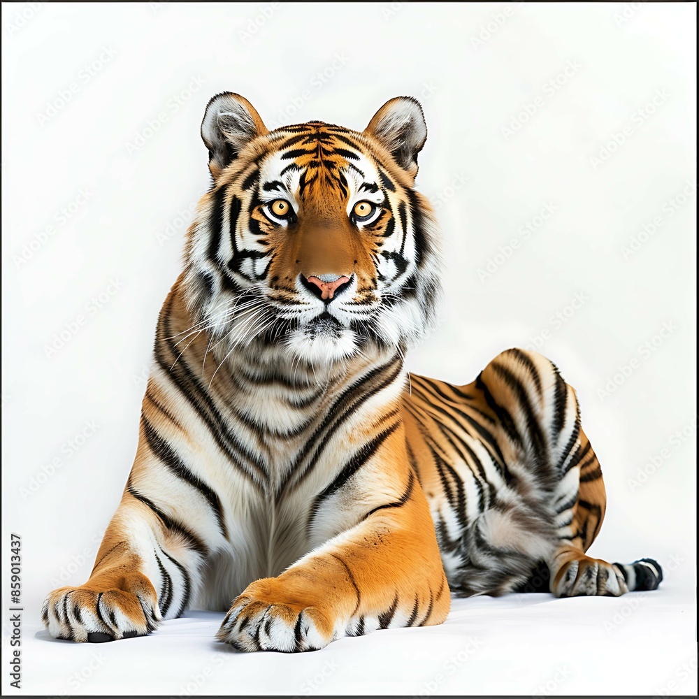 World Wildlife Day, Tiger, Tiger White background World Wildlife Day, Tiger, Tiger White background
