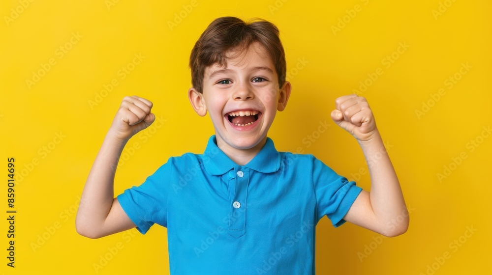 The cheerful happy boy The cheerful happy boy