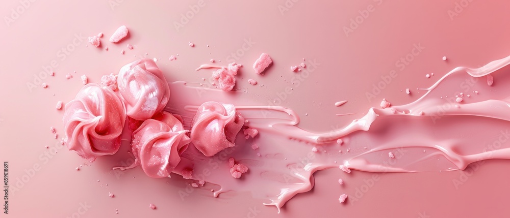 Taffy, rising, bullet shot, solid pastel background Taffy, rising, bullet shot, solid pastel background
