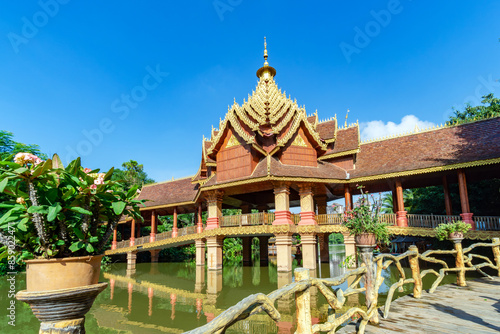 Manting Park is the imperial garden of the Dai King in Xishuangbanna, Yunnan, China. photo