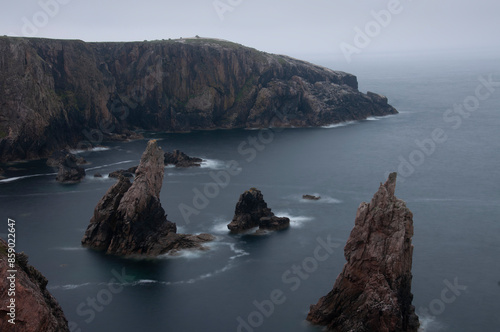 mangersta sea stacks photo