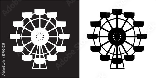 . IIlustration Vector graphics of Amusement Park icon